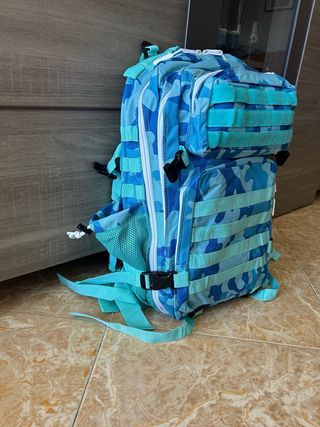 Mochila tactica militar celeste 