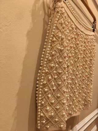 FALDA DE PERLAS DE ZARA 