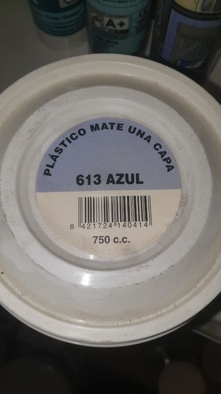 Lote pintura plástica mate monocroma eco