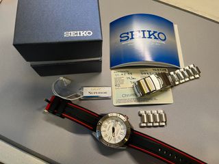 Reloj automático Seiko SKZ323J1 "Stargate" blanco