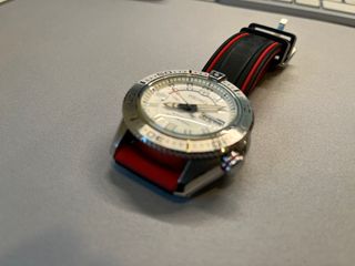 Reloj automático Seiko SKZ323J1 "Stargate" blanco