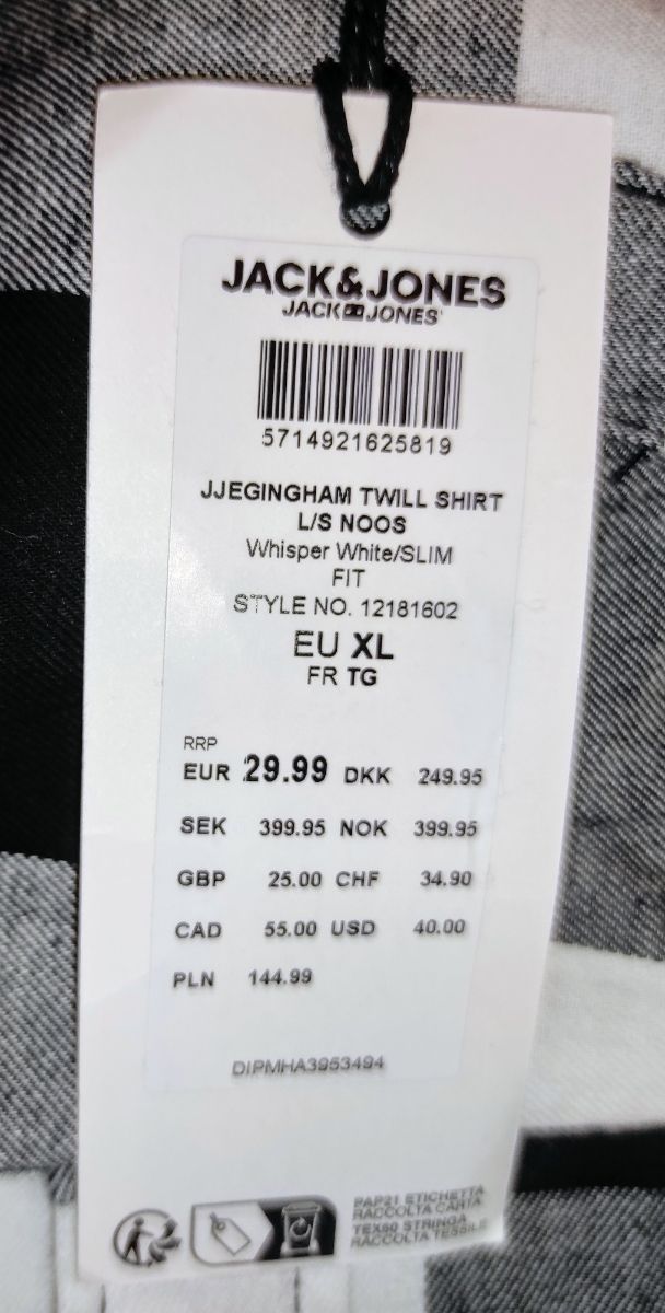 CAMISA JACK£JONES XL