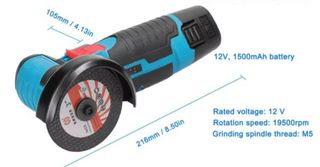 Amoladora radial portatil  2 baterías a estrenar