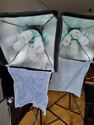 Set foco luces estudio 8 x Neewer 85w