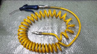 Manguera espiral 4+4 mts. para aire comprimido