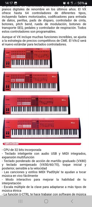 Piano CME VX 5