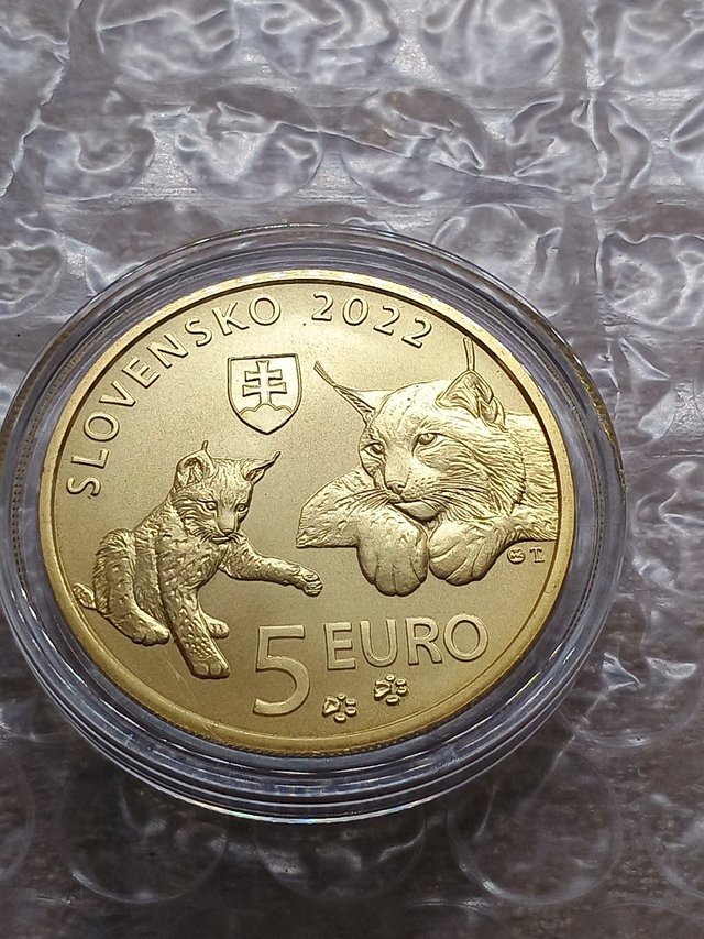 5€ Slovacchia 2022. La Lince