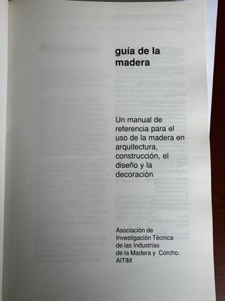 Guía para la construcción de la madera