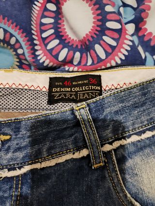 Bermudas vaqueras Zara talla 46
