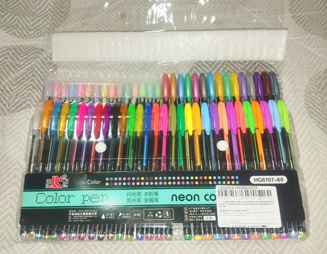 60 pezzi Neon, metallizzate, glitter,...