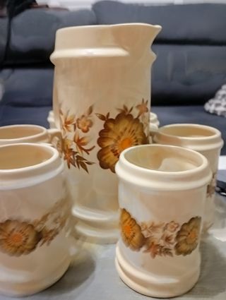 Jarra y 6 vaso,Alemana