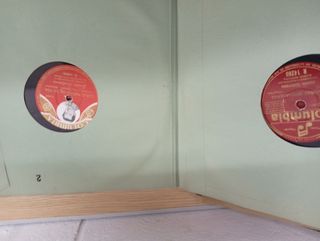 Discos pizarra Juanito Valderrama.