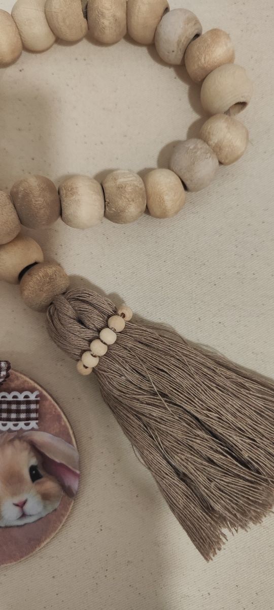 Colgante de macramé.