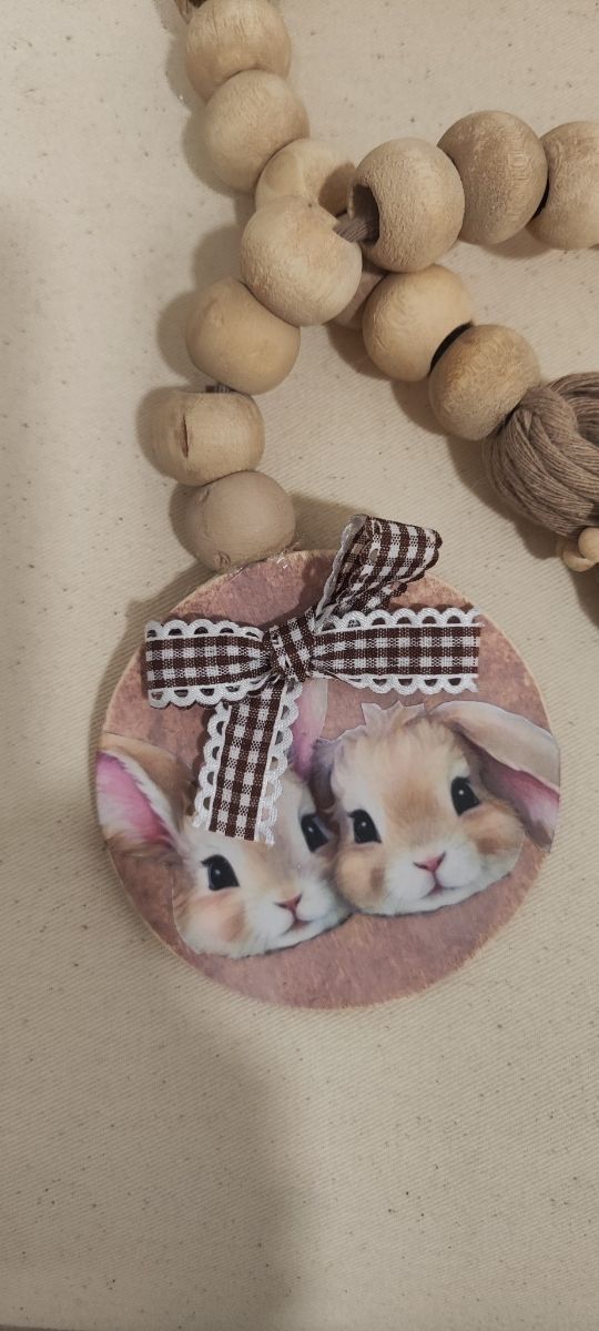 Colgante de macramé.