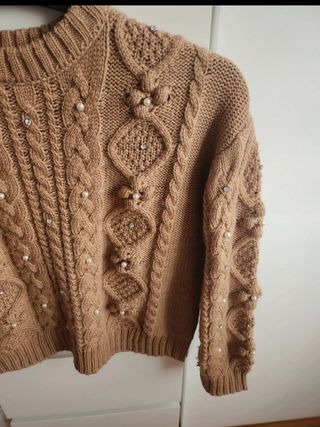Jersey perlas y brillantitos 