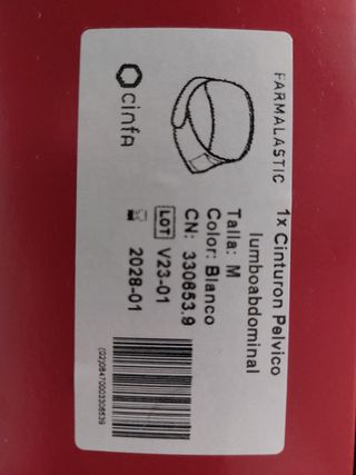 Cinturón pelvico maternidad