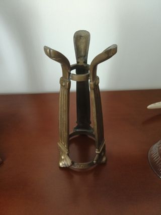 PORTAVELAS, CANDELABRO DE BRONCE
