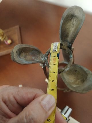 PORTAVELAS, CANDELABRO DE BRONCE