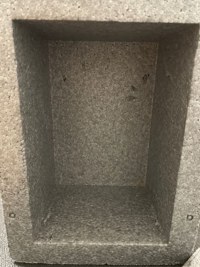 Nevera ligera portátil poliestireno gris