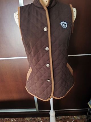 Chaleco guateado mujer