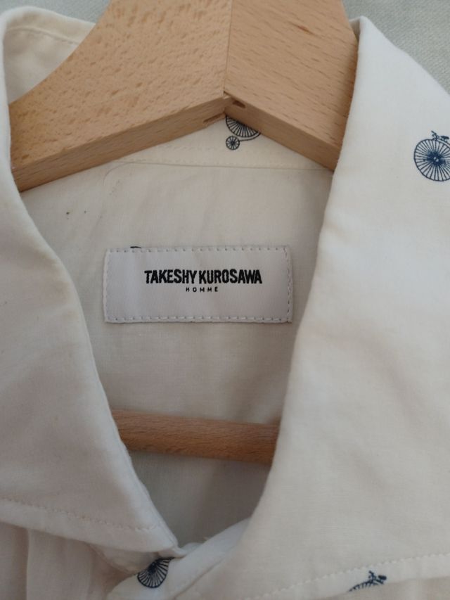 Camicia uomo fantasia bicicletta