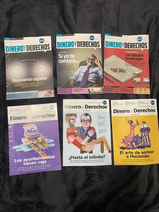 revistas ocu Dinero y Derechos 2013 al 2017
