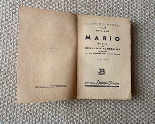 Livro antigo Mário2º volume