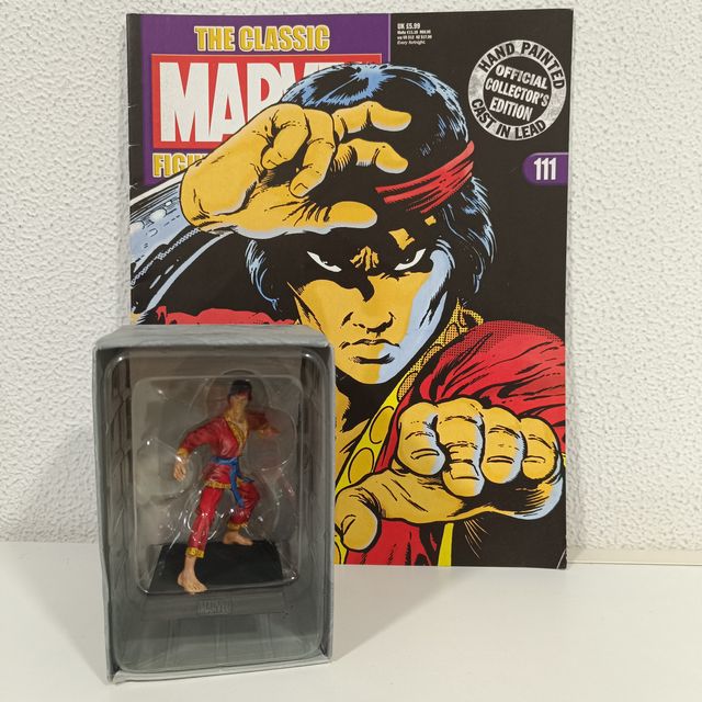 EAGLEMOSS PLOMO SHANG-CHI 111 CON CAJA Y FASCICULO