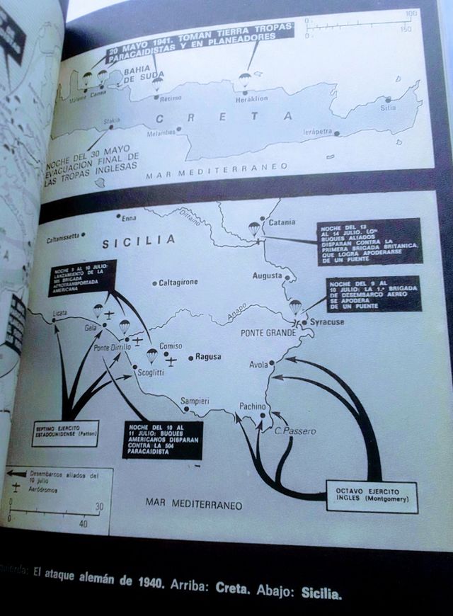 Paracaidistas en acción.