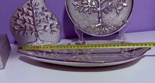 JUEGO DE DECORACIÓN CERÁMICA DISEÑO ÁRBOL