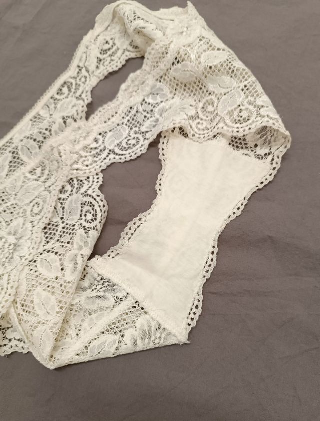 Slip brasiliano in pizzo bianco EXILIA tg1