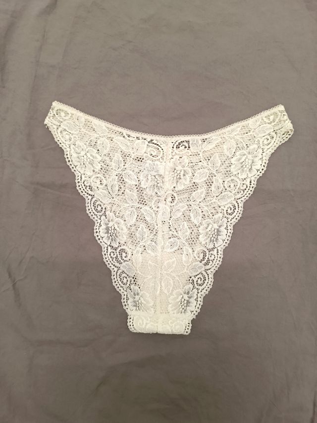 Slip brasiliano in pizzo bianco EXILIA tg1