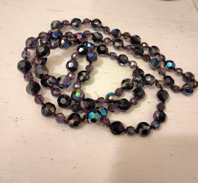 Collana viola arcobaleno