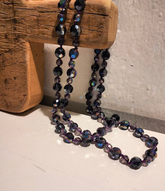 Collana viola arcobaleno