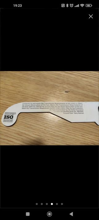 Ofertaa!! 1X gafas eclipse solar UNE ISO