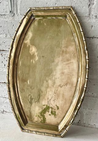 BANDEJA DE LATÓN DORADO