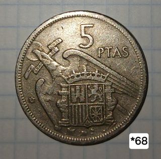 Moneda 5 pesetas *68