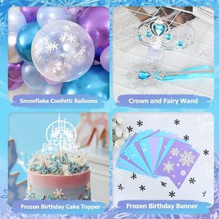 Decoraciones de cumpleaños de Frozen para niñas