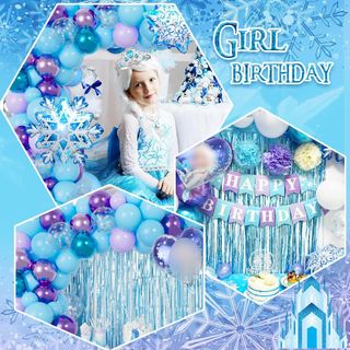 Decoraciones de cumpleaños de Frozen para niñas