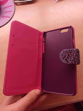 Funda con tapa iphone 6, 7 y 8
