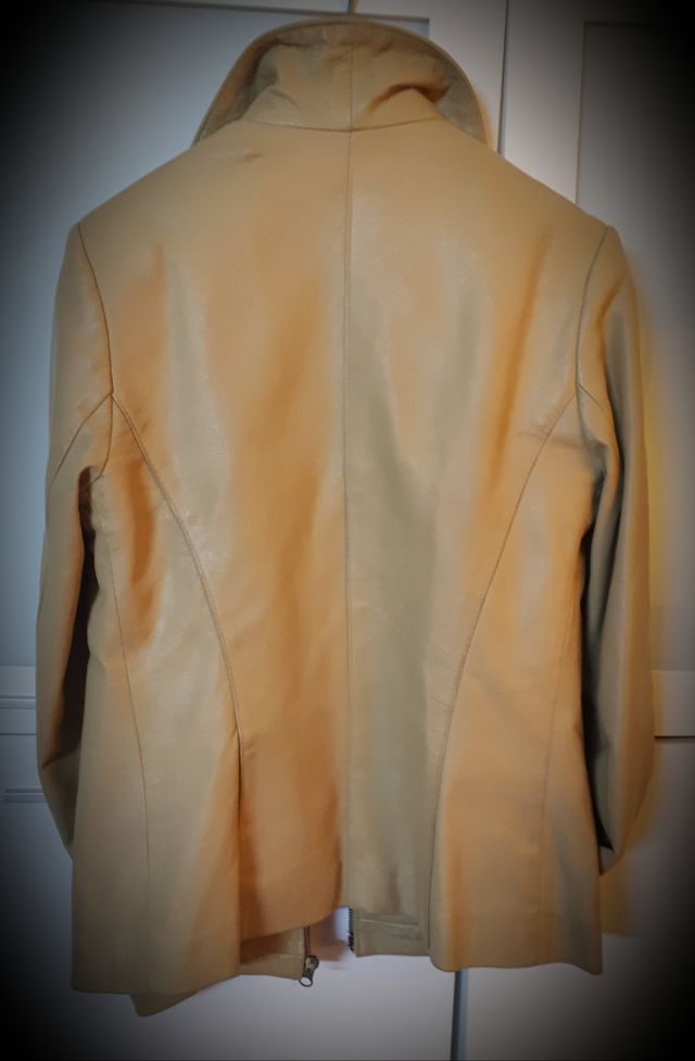 Chaqueta de piel autentica con forro