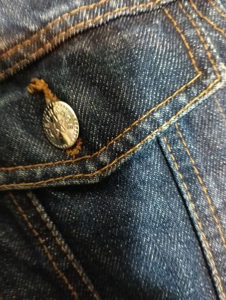 Cazadora vaquera borrego vintage