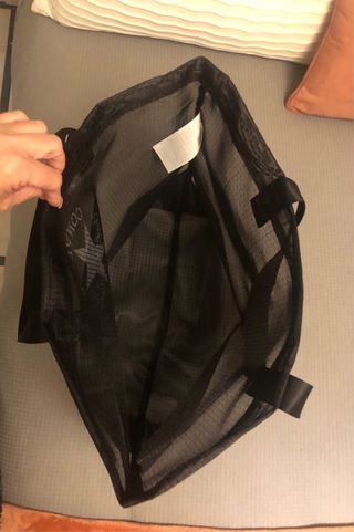 Bolsa negra transparente Converse. Nueva 