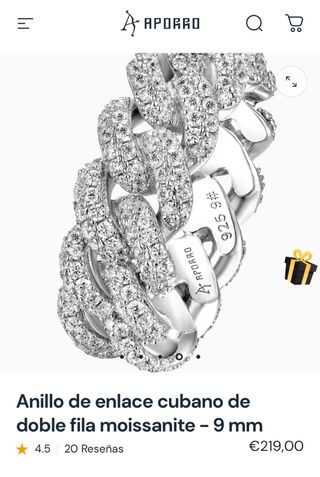 Anillo plata de Ley 925 Aporro