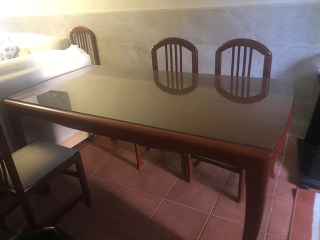 Mesa Salon Extensible con Cristal