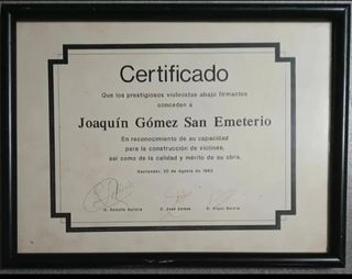 VIOLÍN DECORADO CON NÁCAR 2