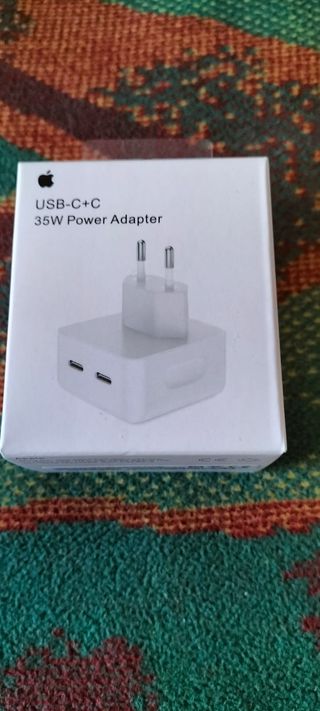 Adaptador Apple carga rapida 35W 2 puertos USB-C