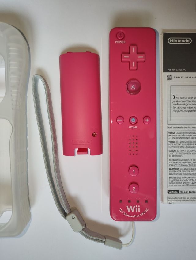 Wiimote rosa con motion plus - Originale