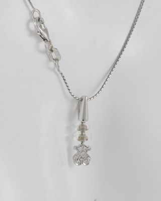 Colgante Tous en oro blanco 18k y diamantes