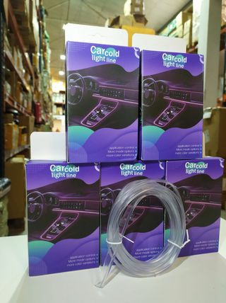 Tira de luz ambiente multifuncional 7 colores RGB